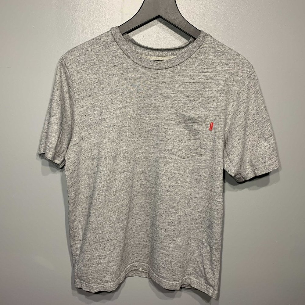 Supreme S/S Pocket Tee - Heather Grey - Medium